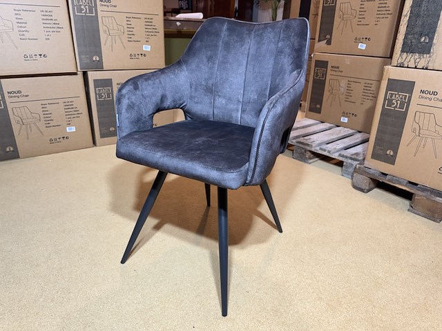 Fauteuil, antraciet microvezelstof - afbeelding 1 van  4