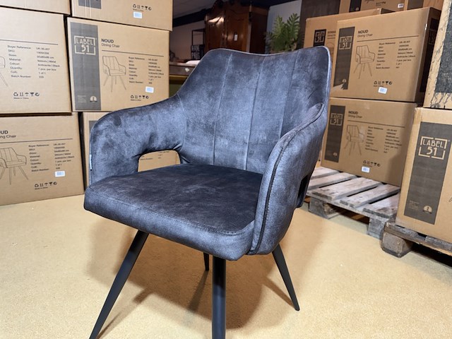 Fauteuil, antraciet microvezelstof - afbeelding 2 van  4
