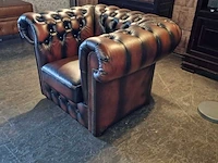 Fauteuil chesterfield, basic, bruin - afbeelding 2 van  3