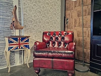 Fauteuil chesterfield, bolton, rood - afbeelding 1 van  6