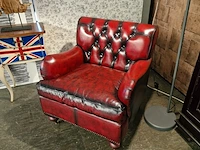 Fauteuil chesterfield, bolton, rood - afbeelding 3 van  6