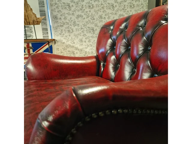 Fauteuil chesterfield, bolton, rood - afbeelding 4 van  6