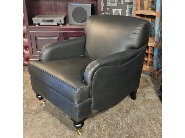 Fauteuil chesterfield, bolton, zwart - afbeelding 2 van  5