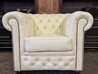 Fauteuil chesterfield, brighton, creme - afbeelding 1 van  8