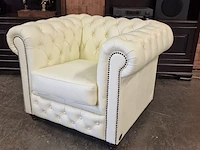 Fauteuil chesterfield, brighton, creme - afbeelding 6 van  8