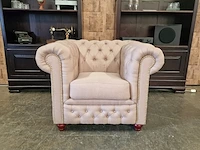 Fauteuil chesterfield, brighton, creme - afbeelding 2 van  9
