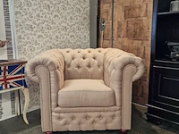 Fauteuil chesterfield, brighton, creme - afbeelding 5 van  9