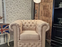 Fauteuil chesterfield, brighton, creme - afbeelding 6 van  9