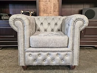 Fauteuil chesterfield, brighton, grijs - afbeelding 1 van  7