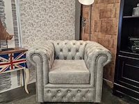 Fauteuil chesterfield, brighton, grijs - afbeelding 4 van  7