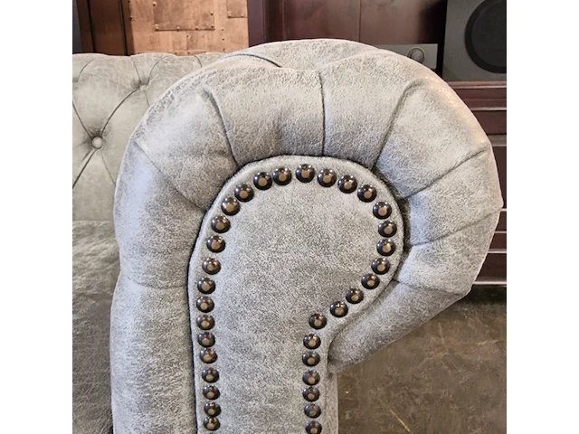 Fauteuil chesterfield, brighton, grijs - afbeelding 6 van  7