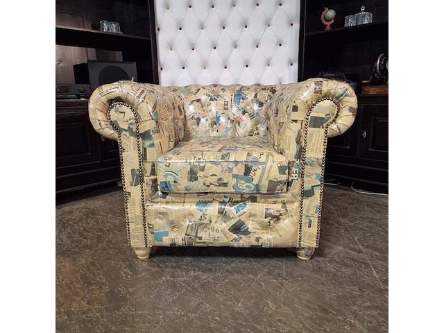 Fauteuil chesterfield, brighton, meerkleurig - afbeelding 1 van  6