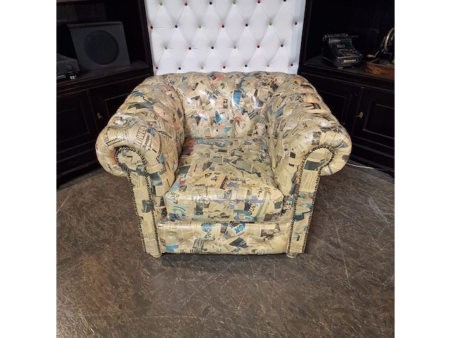 Fauteuil chesterfield, brighton, meerkleurig - afbeelding 2 van  6