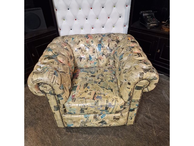 Fauteuil chesterfield, brighton, meerkleurig - afbeelding 3 van  6