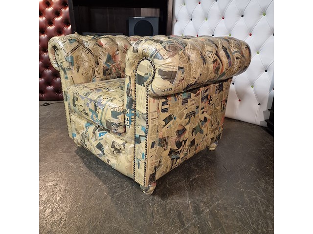 Fauteuil chesterfield, brighton, meerkleurig - afbeelding 4 van  6