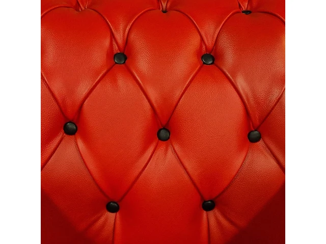 Fauteuil chesterfield, brighton, rood/zwart - afbeelding 5 van  8