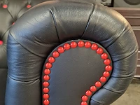 Fauteuil chesterfield, brighton, zwart/rood - afbeelding 3 van  5