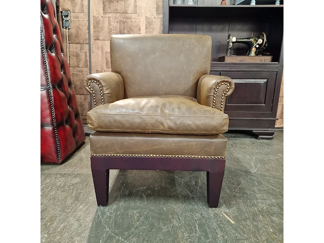 Fauteuil chesterfield, buxton, bruin - afbeelding 1 van  6