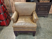 Fauteuil chesterfield, buxton, bruin - afbeelding 2 van  6