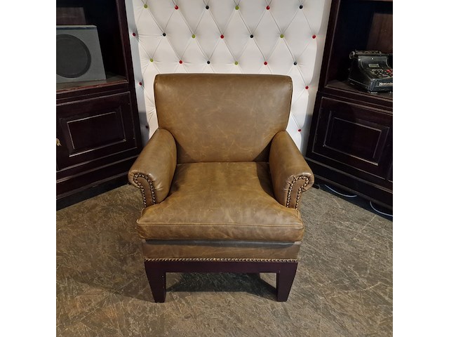 Fauteuil chesterfield, buxton, bruin - afbeelding 1 van  4