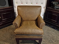 Fauteuil chesterfield, buxton, bruin