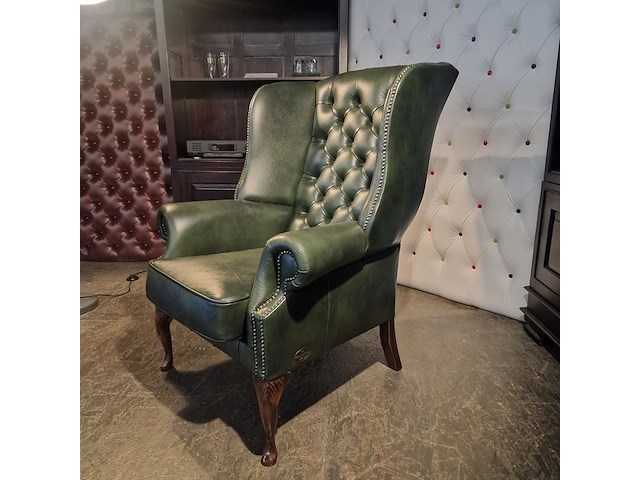 Fauteuil chesterfield, cathedral, groen - afbeelding 2 van  4
