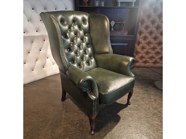 Fauteuil chesterfield, cathedral, groen - afbeelding 3 van  4