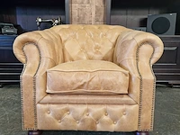 Fauteuil chesterfield, charlston, bruin - afbeelding 1 van  9