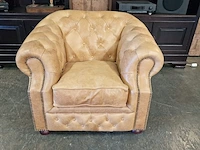Fauteuil chesterfield, charlston, bruin - afbeelding 2 van  9