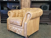 Fauteuil chesterfield, charlston, bruin - afbeelding 6 van  9