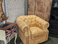 Fauteuil chesterfield, charlston, bruin - afbeelding 8 van  9