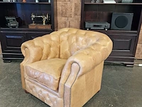 Fauteuil chesterfield, charlston, bruin - afbeelding 9 van  9