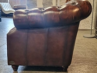 Fauteuil chesterfield, charlston , bruin - afbeelding 3 van  3