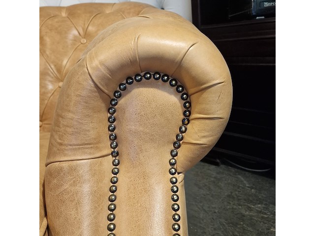 Fauteuil chesterfield, charlston, bruin - afbeelding 6 van  7