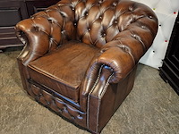 Fauteuil chesterfield, charlston, bruin - afbeelding 4 van  7