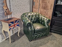 Fauteuil chesterfield, charlston, groen - afbeelding 6 van  7