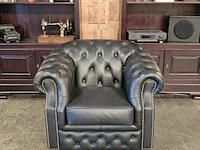 Fauteuil chesterfield, charlston, zwart - afbeelding 2 van  6