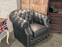 Fauteuil chesterfield, charlston, zwart - afbeelding 5 van  6