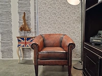 Fauteuil chesterfield, club chair, bruin - afbeelding 1 van  6