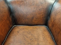 Fauteuil chesterfield, club chair, bruin - afbeelding 4 van  6