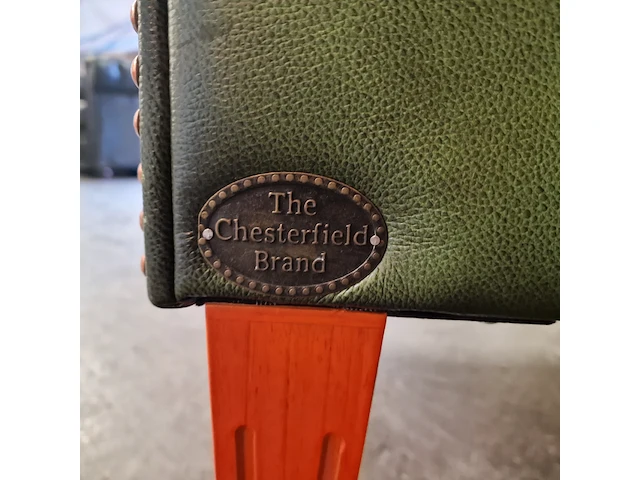 Fauteuil chesterfield, club chair, groen - afbeelding 6 van  6