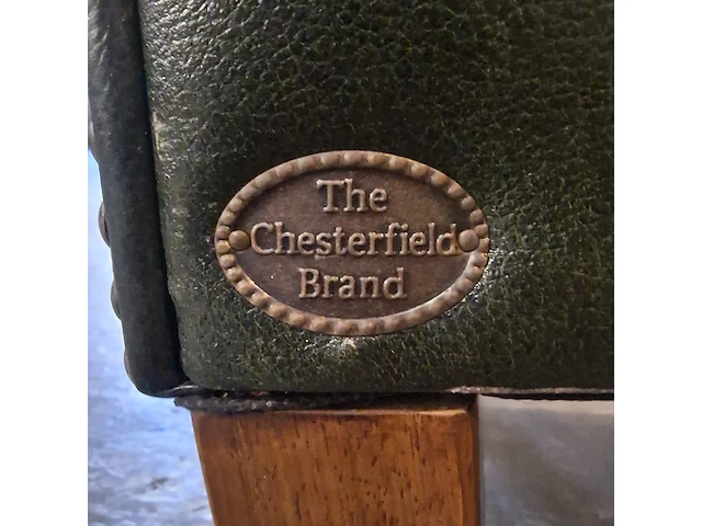 Fauteuil chesterfield, club chair , groen - afbeelding 5 van  7