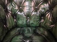 Fauteuil chesterfield , club chair, groen - afbeelding 5 van  5