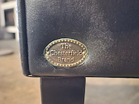 Fauteuil chesterfield , club chair, zwart, zilver - afbeelding 5 van  5