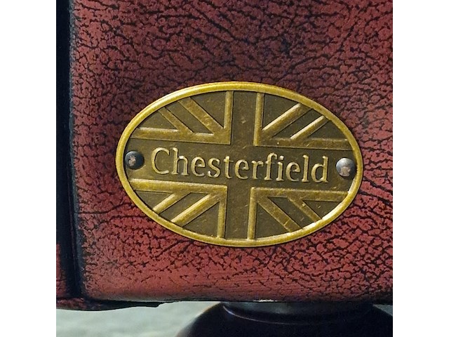 Fauteuil chesterfield, cresswell, rood - afbeelding 5 van  6