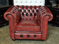Fauteuil chesterfield, cresswell, rood - afbeelding 2 van  6