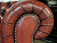 Fauteuil chesterfield, cresswell, rood - afbeelding 3 van  6