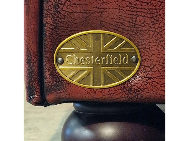 Fauteuil chesterfield, cresswell, rood - afbeelding 4 van  6