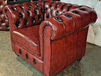 Fauteuil chesterfield, cresswell, rood - afbeelding 5 van  6