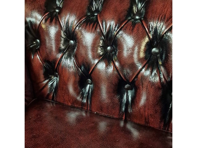 Fauteuil chesterfield, cresswell, rood - afbeelding 3 van  6